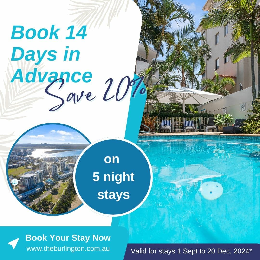 Maroochydore accommodation special offer. Book in advance and Save.